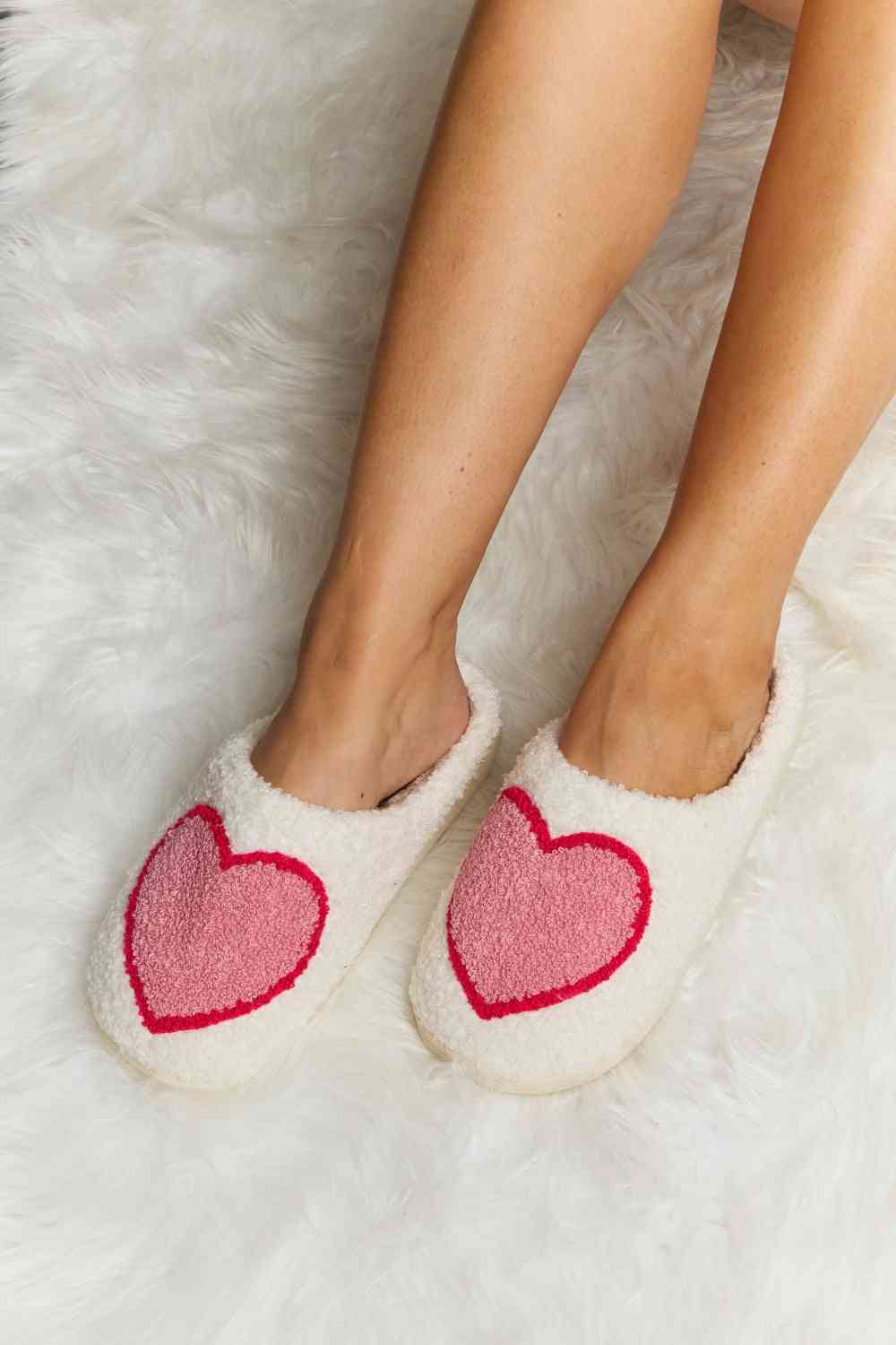 Melody Strawberry Printed Plush Slide Slippers