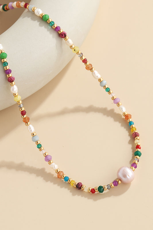 Ann Multicolored Bead Necklace