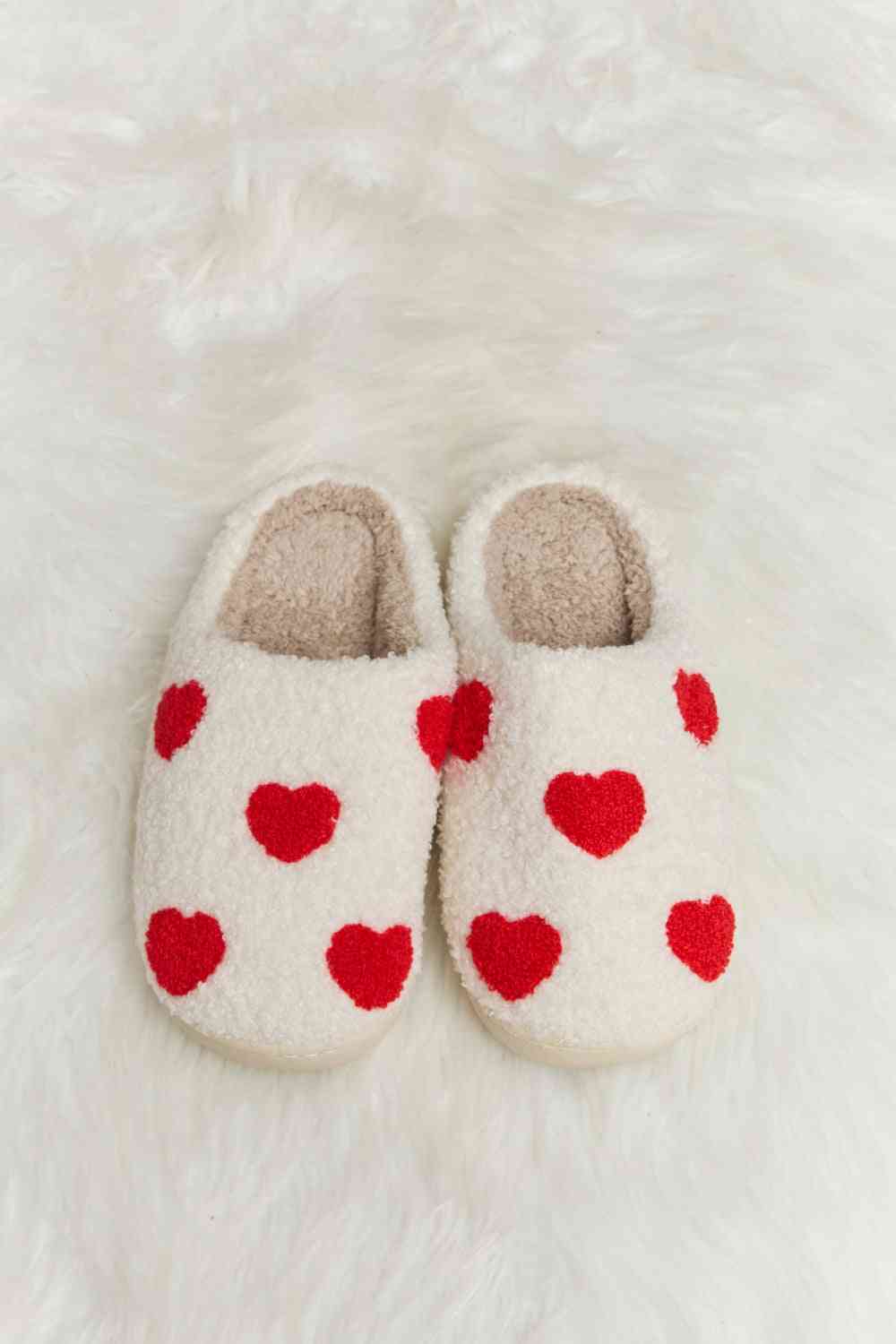 Melody Strawberry Printed Plush Slide Slippers