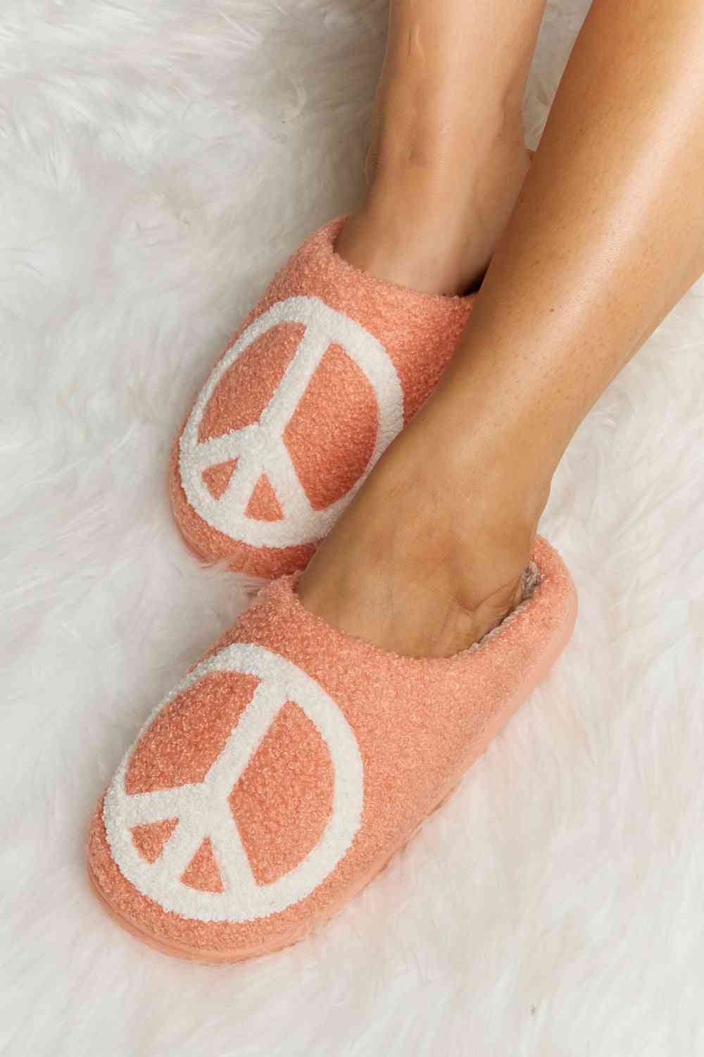 Melody Strawberry Printed Plush Slide Slippers