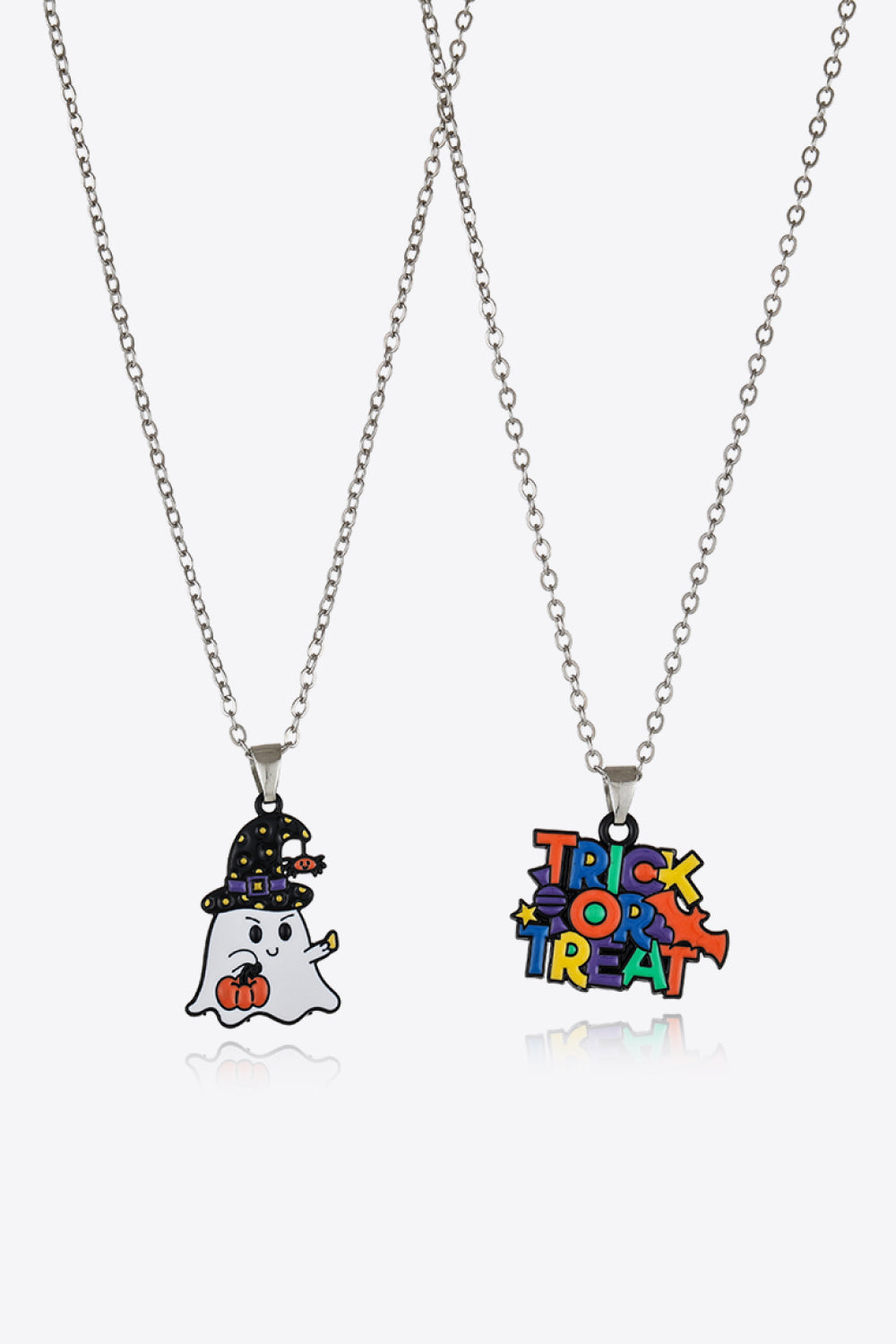 Trick or Treat Two-Piece Halloween Theme Necklace Set