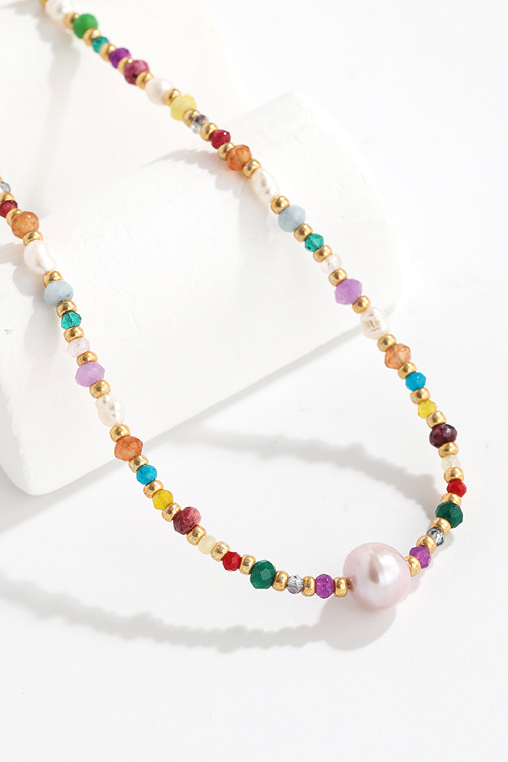 Ann Multicolored Bead Necklace