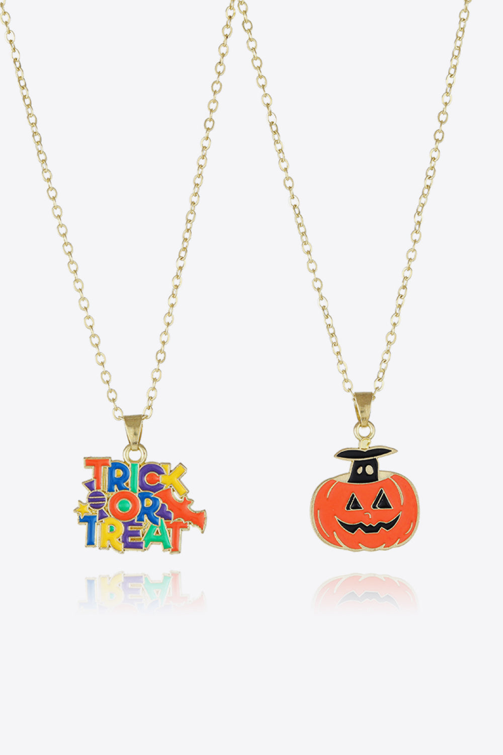 Trick or Treat Two-Piece Halloween Theme Necklace Set