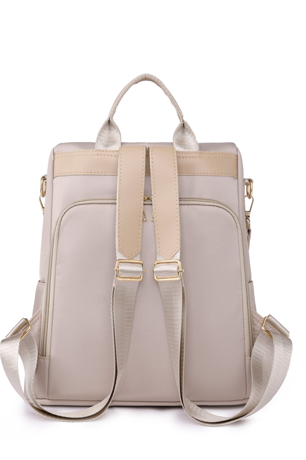 Charlie Gold Zipper Pocket Beaded Backpack